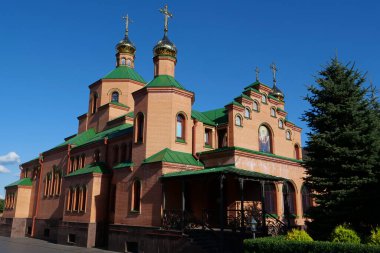 Holy Intercession Monastery, Goloseevsky Hermitage - skete of Kyiv-Pechersk Lavra, located in forest in south of Kyiv city, Ukraine. Place of monastic deeds