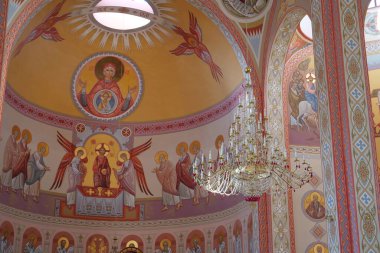KOLOMYIA, UKRAINE, AUGUST 18, 2022: Cathedral of the Transfiguration of Christ of Ukrainian Greek Catholic Church in western Ukrainian city of Kolomyia, Ivano-Frankivska Oblast