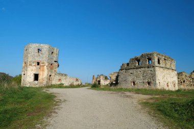 Pniv Castle - medieval historical object in Nadvornyansky district of Ivano-Frankivsk region of western Ukraine