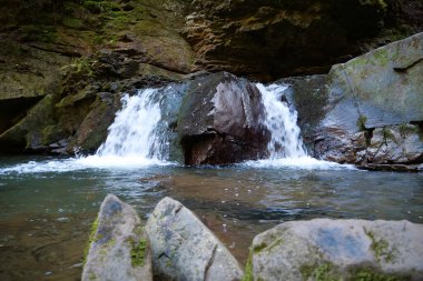 Beautiful little waterfall in the mountain