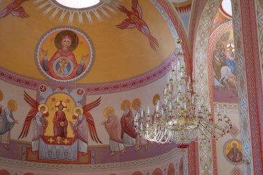 KOLOMYIA, UKRAINE, AUGUST 18, 2022: Cathedral of the Transfiguration of Christ of Ukrainian Greek Catholic Church in western Ukrainian city of Kolomyia, Ivano-Frankivska Oblast