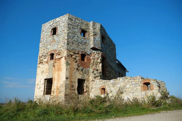 Castello Pniv Oggetto Storico Medievale Nel Distretto Nadvornyansky Della Regione — Foto Stock