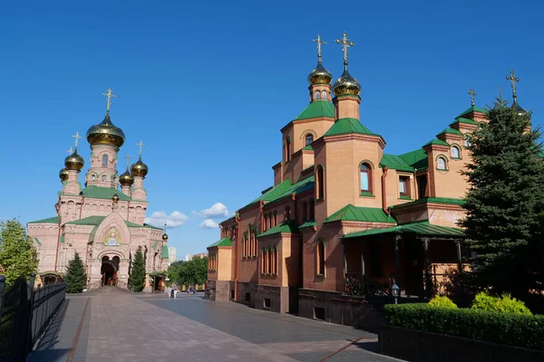 Holy Intercession Monastery Goloseevsky Hermitage Skete Kyiv Pechersk Lavra Located — Zdjęcie stockowe