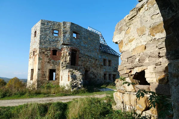 Pniv Castle Medieval Historical Object Nadvornyansky District Ivano Frankivsk Region — Foto de Stock
