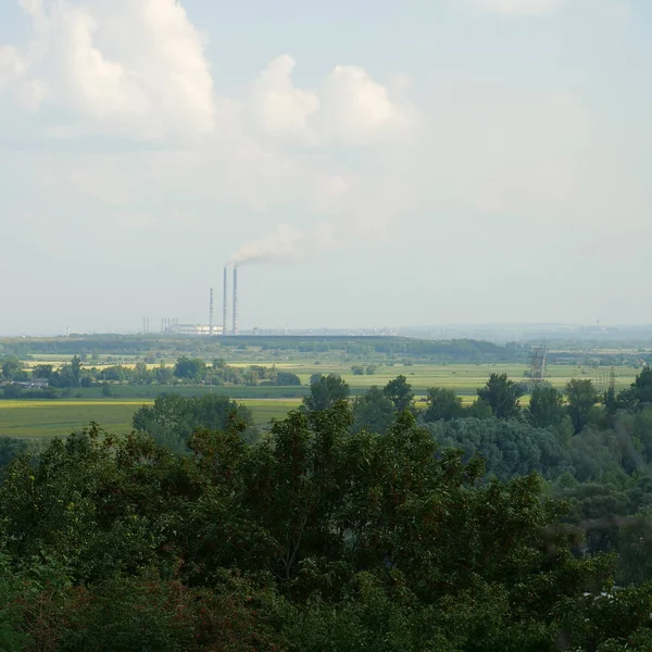 Großes Wärmekraftwerk Wärmekraftwerk — Stockfoto