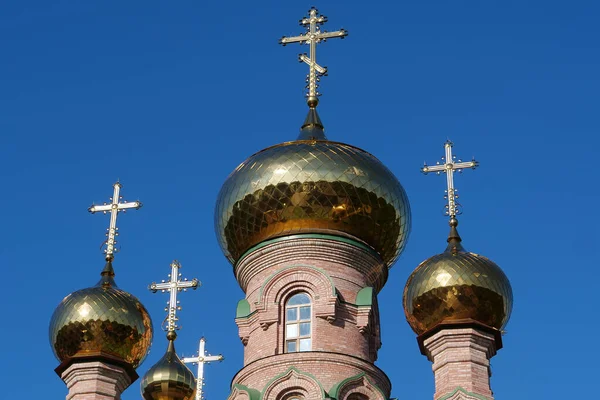 上帝之母的圣像教堂 生命之泉 神圣的代祷修道院 Goloseevsky Hermitage Kyiv Pechersk Lavra的倾斜 — 图库照片