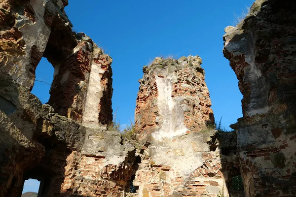 Ruins Pniv Castle Medieval Historical Object Nadvornyansky District Ivano Frankivsk — Foto Stock