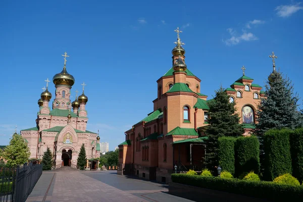Holy Intercession Monastery Goloseevsky Hermitage Skete Kyiv Pechersk Lavra Located — Zdjęcie stockowe