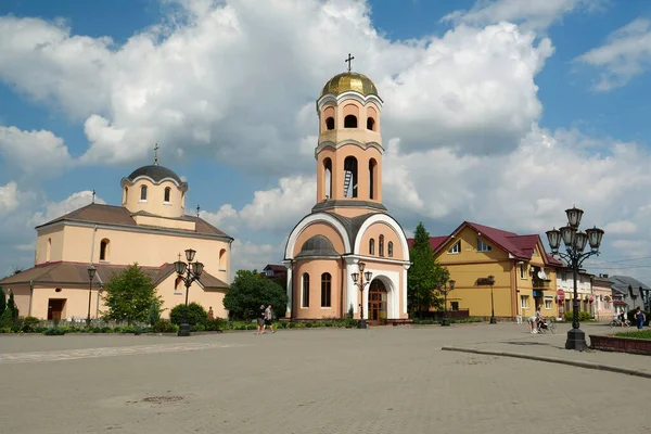 Halych Ukraine August 2022 People Church Nativity Christ Century Halych — стоковое фото