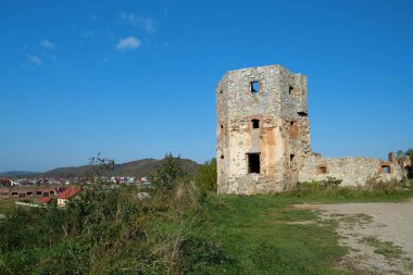 Pniv Castle - medieval historical object in Nadvornyansky district of Ivano-Frankivsk region of western Ukraine