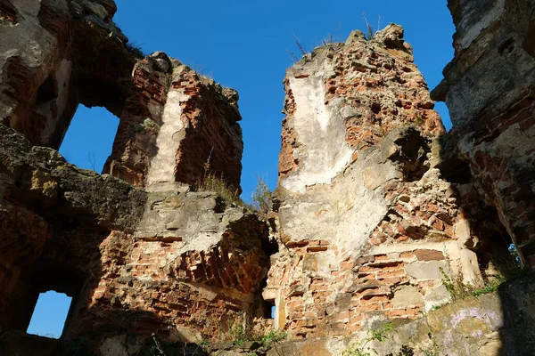 Ruins Pniv Castle Medieval Historical Object Nadvornyansky District Ivano Frankivsk — Foto Stock