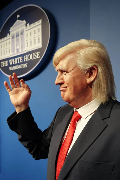 2022年10月5日 唐纳德 特朗普在白宫的蜡像 美国商人 政治家和第45任美国总统 — 图库照片