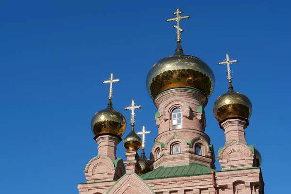 上帝之母的圣像教堂 生命之泉 神圣的代祷修道院 Goloseevsky Hermitage Kyiv Pechersk Lavra的倾斜 — 图库照片