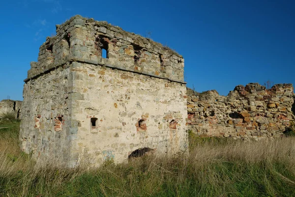 Stone Tower Pniv Castle Medieval Historical Object Ivano Frankivsk Region —  Fotos de Stock