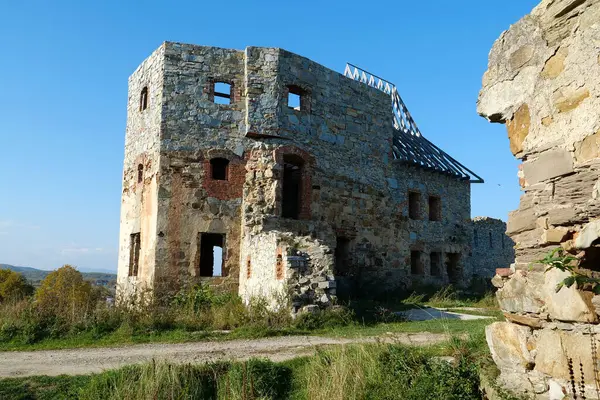 Ruins Pniv Castle Medieval Historical Object Nadvornyansky District Ivano Frankivsk — Foto de Stock