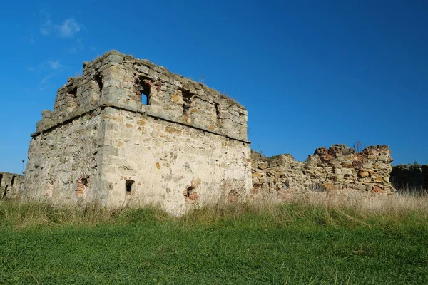 Stone Tower Pniv Castle Medieval Historical Object Ivano Frankivsk Region — Foto Stock