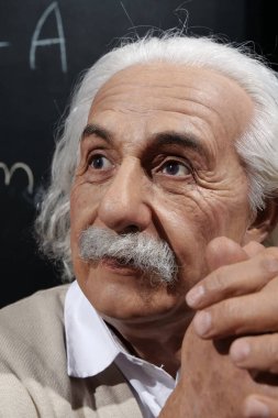 BUKOVEL, UKRAINE, OCTOBER 13, 2022: World-famous scientist, theoretical physicist, Nobel laureate, creator of theory of relativity, greatest and most influential physicist of all time Albert Einstein
