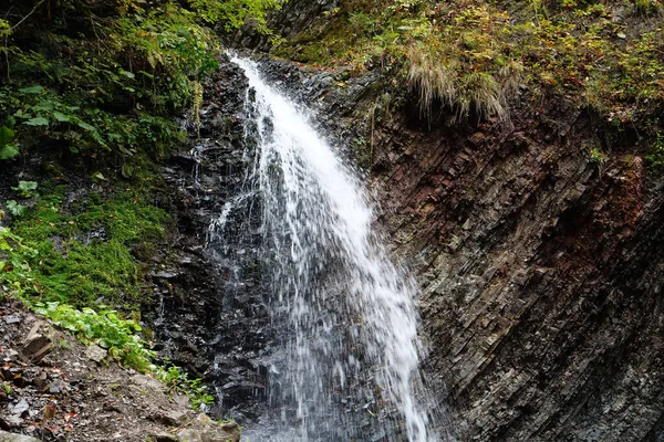 Zhenetskyi Huk Waterfall Huk Waterfall Zhenets River Carpathian National Park — Stock Photo, Image