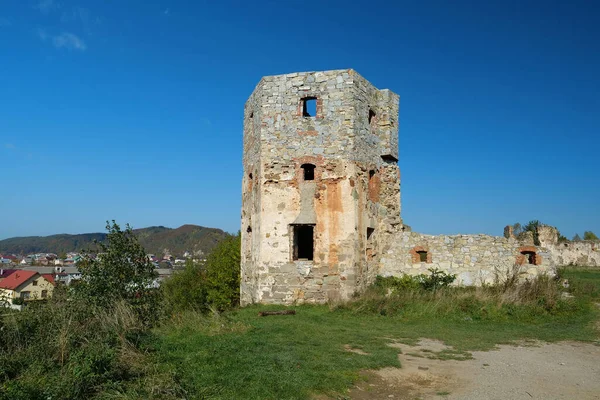 Pniv Castle Medieval Historical Object Nadvornyansky District Ivano Frankivsk Region — 스톡 사진