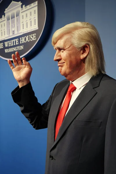 2022年10月5日 唐纳德 特朗普在白宫的蜡像 美国商人 政治家和第45任美国总统 — 图库照片