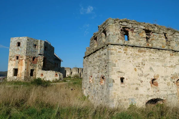 Stone Tower Pniv Castle Medieval Historical Object Ivano Frankivsk Region — 스톡 사진