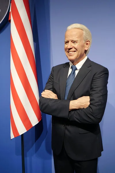 stock image BUKOVEL, UKRAINE, OCTOBER 5, 2022: Wax figure of Joseph Robinette Biden in White House, American politician and current president of the United States of America