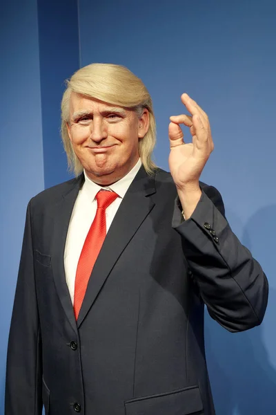 Bukovel Ukrajina Října 2022 Vosková Figurka Donalda Johna Trumpa Amerického — Stock fotografie