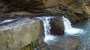 Beautiful little waterfall in the mountain