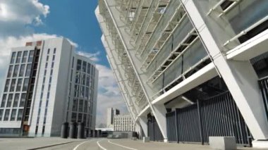 KYIV, UKRAINE, 28 Temmuz 2020: Ukrayna 'nın başkenti Kyiv' deki Olimpiyat Stadyumu olarak da bilinen Olimpiyat Ulusal Spor Kompleksi