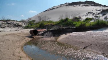 Kum ocağının drenaj sistemi