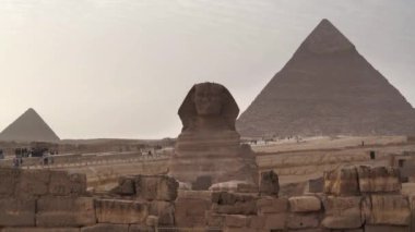 Büyük Giza Sfenksi, Khafre ve Menkaure Piramidi, Kahire, Mısır