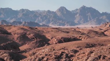 Mısır 'daki Sina Dağları Panorama Manzarası