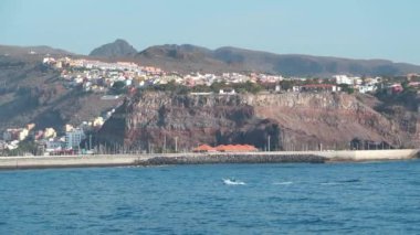 Yavaş çekim, San Sebastian şehri La Gomera adası, Kanarya adaları, Atlantik okyanusu, İspanya