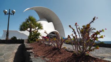SANTA CRUZ DE TENERIFE, TENERIFE ISLAND, SPAIN, SEPTEMBER 27, 2019: Auditorio de Tenerife Adan Martin in Santa Cruz de Tenerife, Canary islands, Spain