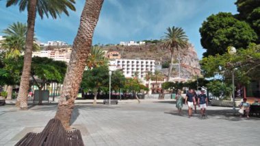 SAN SEBASTIAN, LA GOMERA Adaları, CANARY Adaları, İSPAN, 2 Ekim 2019: San Sebastian şehri, La Gomera Adası, Kanarya Adaları, İspanya