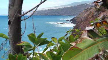 Yavaş çekim, Atlantik Okyanusu ve Tenerife Adası kıyıları, Kanarya Adaları, İspanya