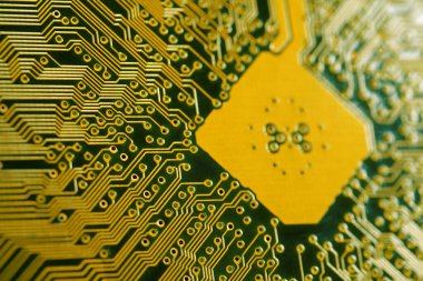 Bilgisayar ana kartı. 25 numaralı anakaranın ayrıntıları.