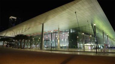 Katar, DOHA, 20 Mart 2018: Doha Sergi ve Kongre Merkezi, Katar, Batı Körfezi, İran Körfezi, Arap Yarımadası, Orta Doğu