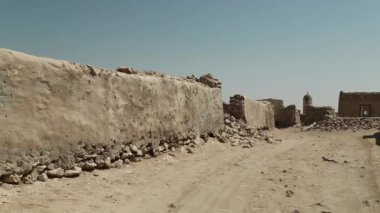 Terk edilmiş Al-Jumail köyünün kalıntıları, Kuzey Katar, Basra Körfezi, Arap Yarımadası