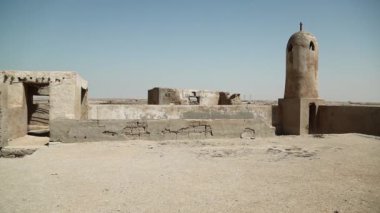 Terk edilmiş köy Al-Jumail, Kuzey kalıntıları Katar, Basra Körfezi, Arap Yarımadası'nda, Orta Doğu