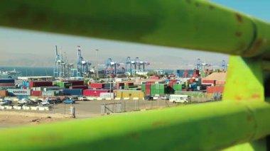 Jordan, Aqaba, 15 Aralık 2016: Akabe liman Gulf of Akabe'de Kızıldeniz, Ürdün Haşimi Krallığı boyunca