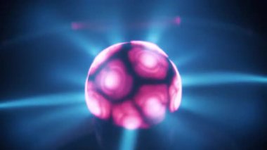 İçinde soy gaz bulunan plazma küresi ve iç küreden dış küreye kadar uzanan lifler. Elektromanyetik etkileşimler parlayan liflerden sorumludur. Gürültüye tepki