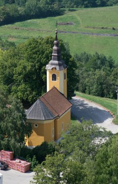Hırvatistan 'ın Gornje Prekrizje kentinde Azizler Kilisesi Michael ve Anne
