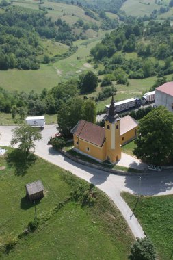 Hırvatistan 'ın Gornje Prekrizje kentinde Azizler Kilisesi Michael ve Anne