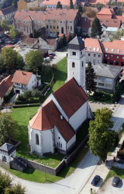 Hırvatistan 'ın Krizevci kentindeki Kutsal Haç Kilisesi