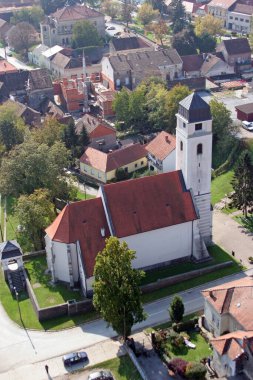 Hırvatistan 'ın Krizevci kentindeki Kutsal Haç Kilisesi