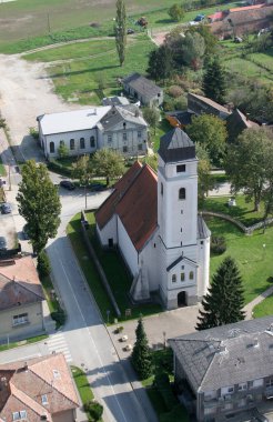 Hırvatistan 'ın Krizevci kentindeki Kutsal Haç Kilisesi