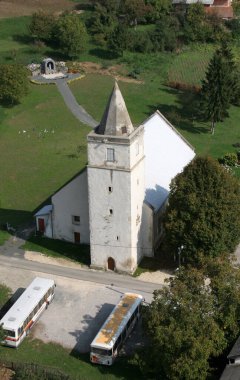 Hırvatistan 'ın Gornja Rijeka kentinde Bakire Meryem Varsayımı Kilisesi