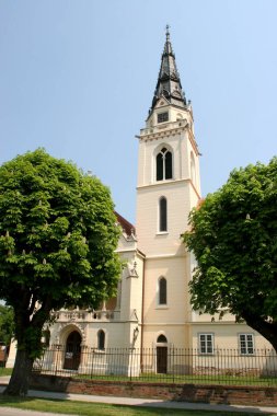 Hırvatistan 'ın Krizevci kentinde Kutsal Üçlü Yunan Katolik Katedrali