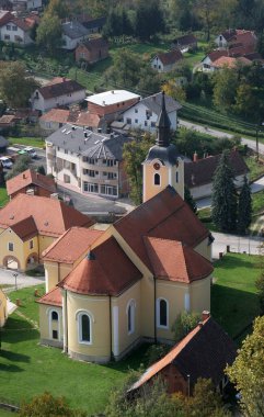 Hırvatistan 'ın İvanec kentindeki Aziz Mary Kilisesi
